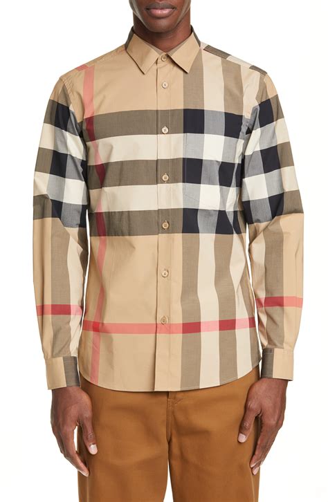 burberry men's dress shirts|Burberry plaid shirts for men.